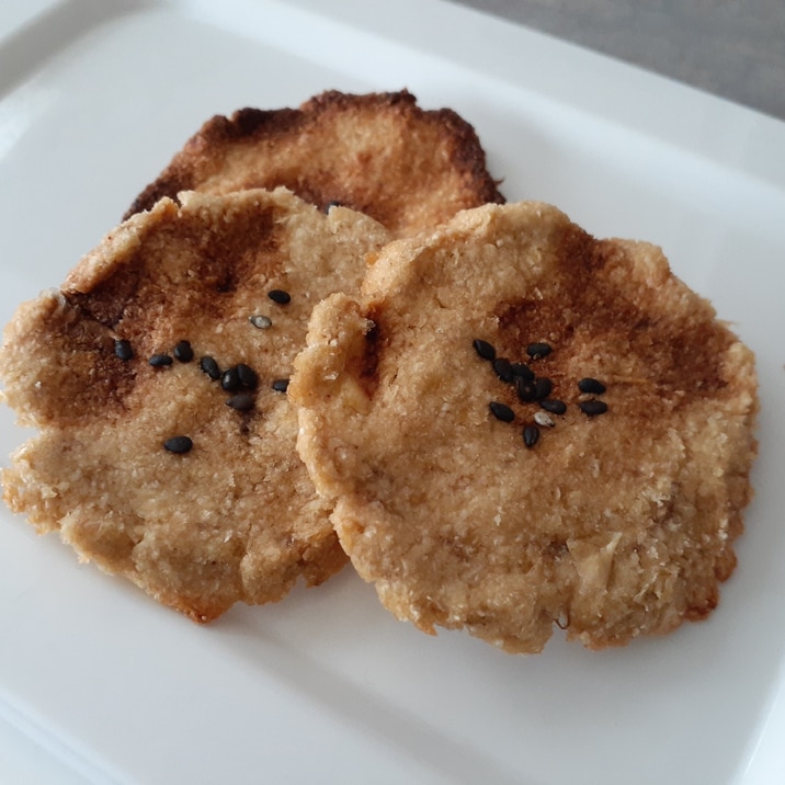 小麦粉なし!混ぜるだけ!生おからバナナのクッキー!